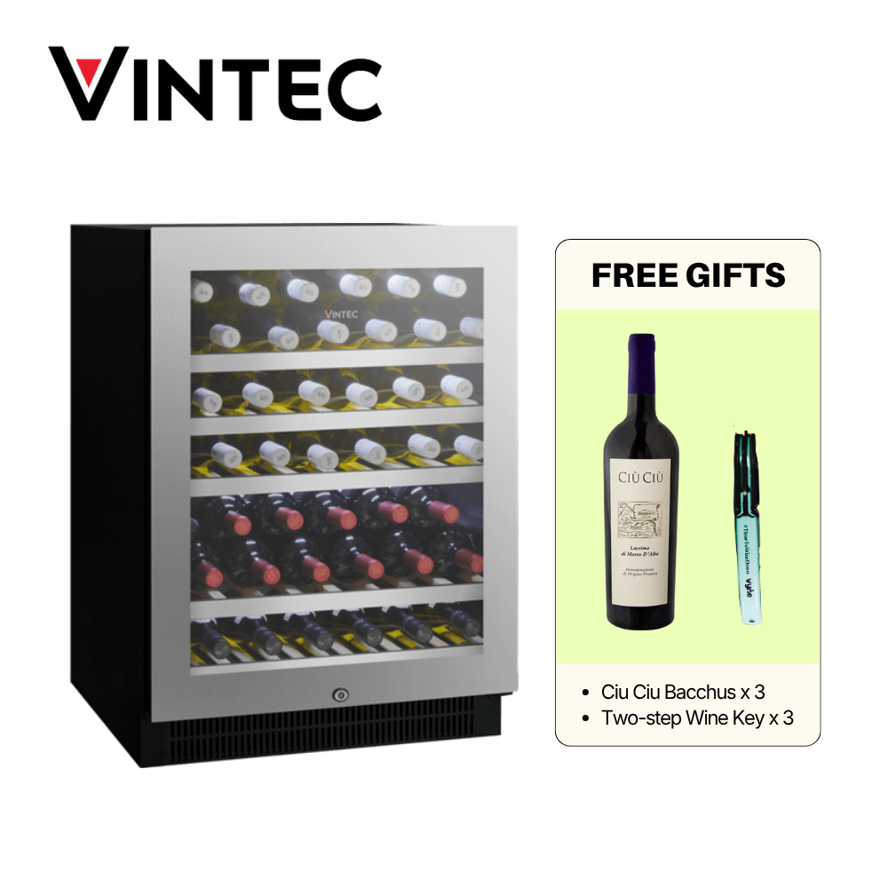 Vintec Wine Chiller Seamless Stainless Steel A (VWS050SSA - X) - Vyne