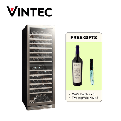 Vintec Wine Chiller Seamless Stainless Steel B (VWD154SSA - X) - Vyne