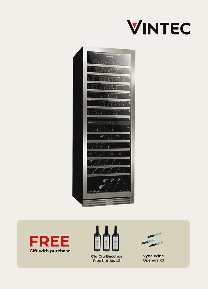 Vintec Wine Chiller Seamless Stainless Steel B (VWD154SSA-X) - Vyne